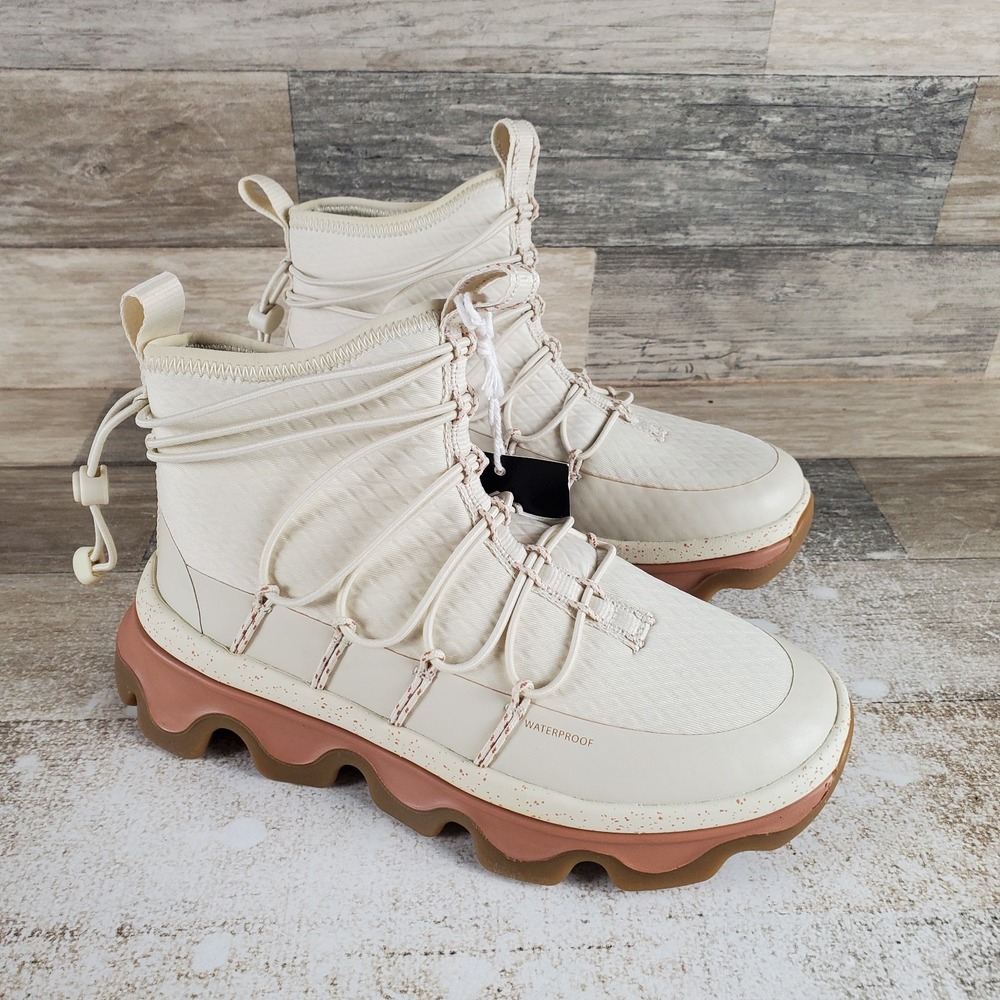 Sperry Plushwave 3D Womens Sz 5 M Off-White Rubber Waterproof Lace-Up Sneakers